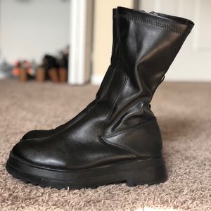 Chunky Sole Ankle Boot
